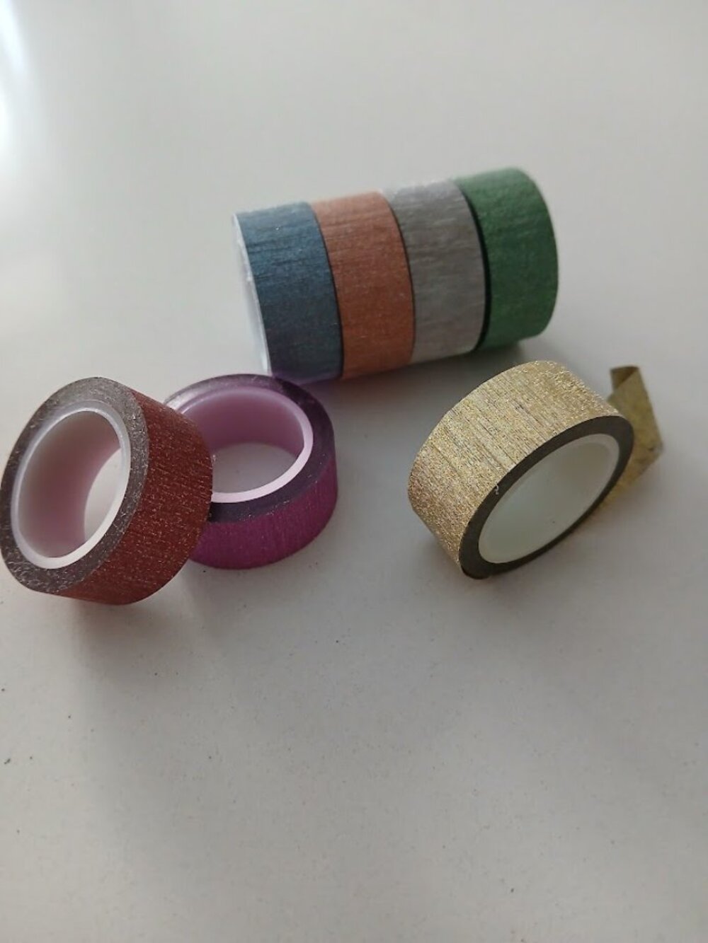 Fancy Sparkly Colored Tape in self-dispenser - NWOT